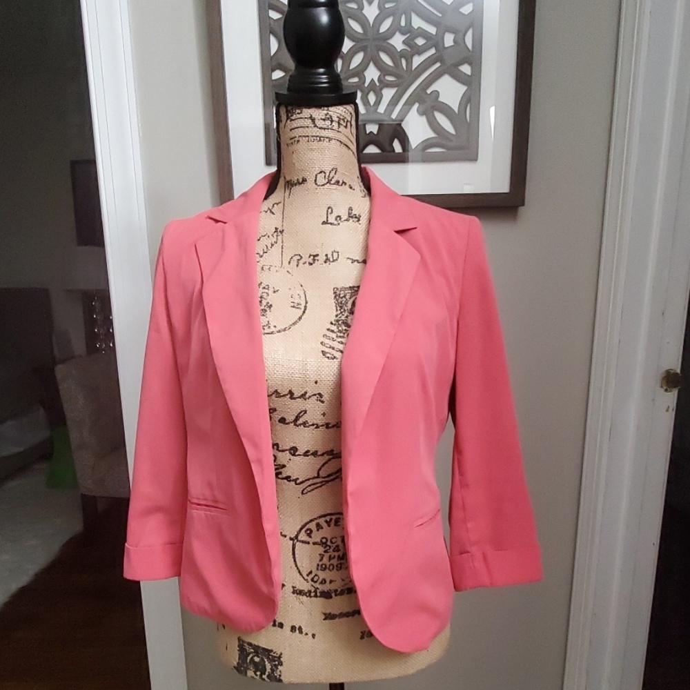 3/4 sleeve blazer
